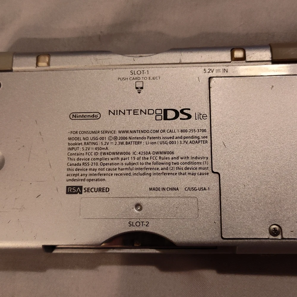 Vintage Nintendo DS Lite with Charger!